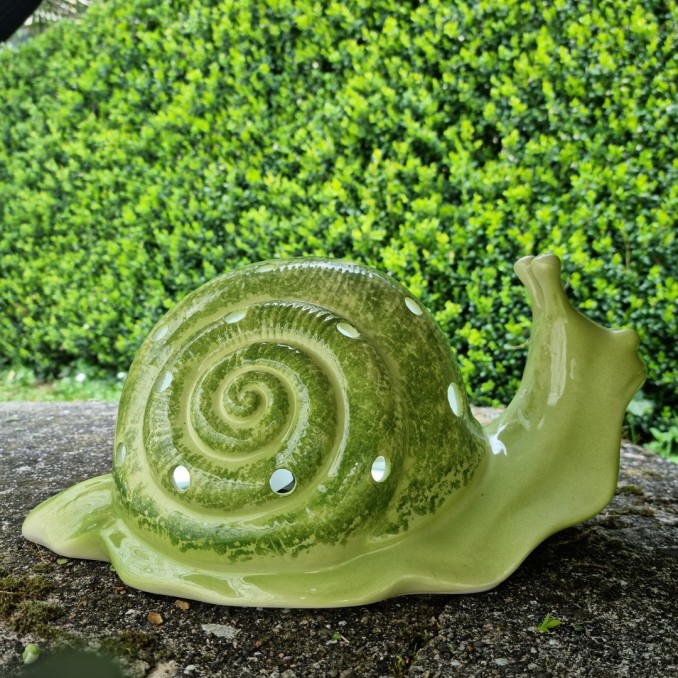 Snail: planter and lamp