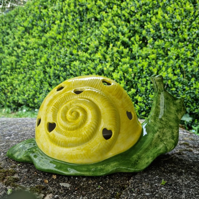 Snail: planter and lamp